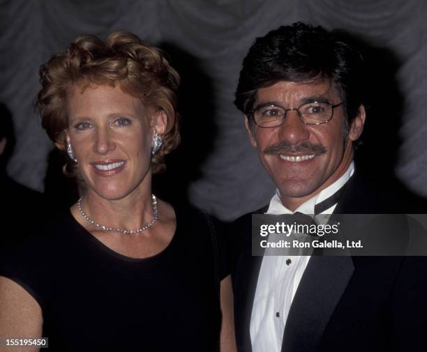 Geraldo Rivera and CC Dyer attend GP Charitable Foundation Gala Honoring Milton Berle on October 12, 1998 at the Sheraton Hotel in New York City.