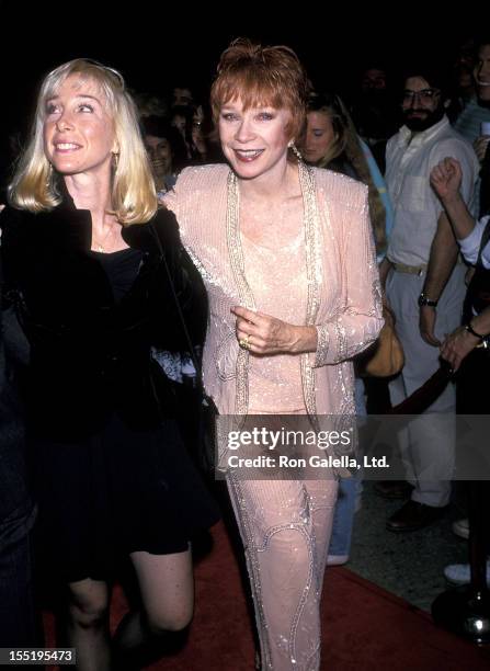 Actress Shirley MacLaine and daughter Sachi Parker attend the "Steel Magnolias" Century City Premiere on November 9, 1989 at Cineplex Odeon Century...