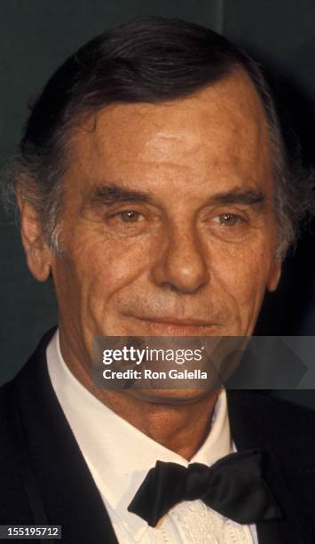 Actor Gig Young attends 27th Annual Golden Globe Awards on February 2, 1970 at the Ambassador Hotel in Los Angeles, California.