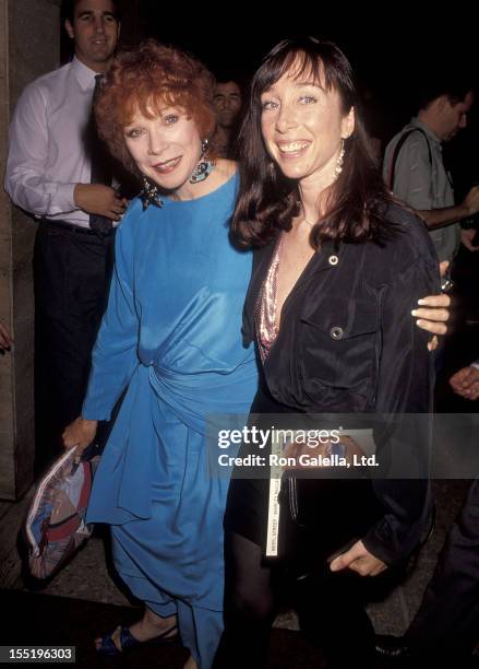 Actress Shirley MacLaine and daughter Sachi Parker attend the "Postcards from the Edge" Century City Premiere on September 10, 1990 at Cineplex Odeon...