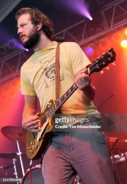 Justin Vernon of Bon Iver performs during Bonnaroo 2009 on June 13, 2009 in Manchester, Tennessee.