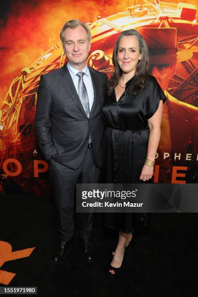 Christopher Nolan and Emma Thomas attend a special screening of OPPENHEIMER presented by the Filmmakers to celebrate the contributions of the film's...