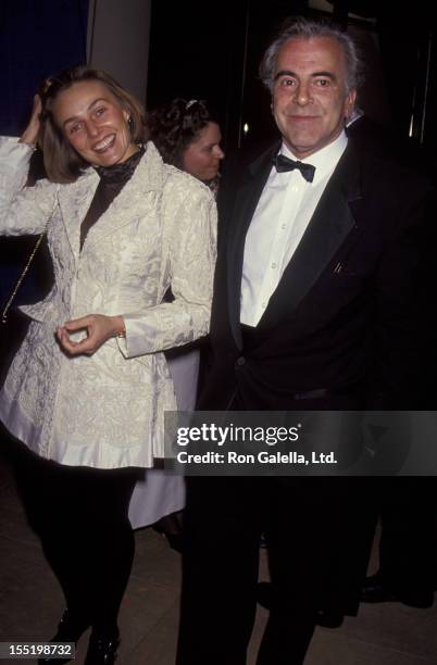 Actor Maximillian Schell and Natasha Schell attend 51st Annual Golden Globe Awards on January 23, 1993 at the Beverly Hilton Hotel in Beverly Hills,...