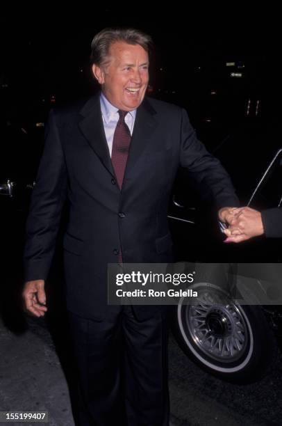 Actor Martin Sheen attends NBC TV Primetime Upfront Week on May 15, 2000 at Ruby Foo's in New York City.