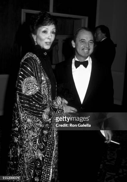 Actress Dana Wynter and John Hillerman attend 39th Annual Golden Globe Awards on January 30, 1982 at the Beverly Hilton Hotel in Beverly Hills,...