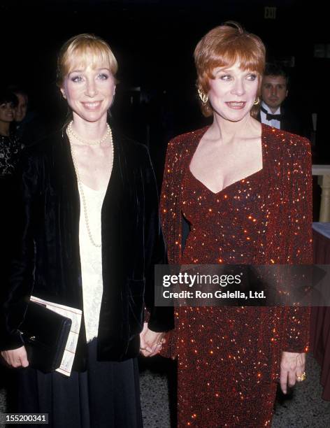 Actress Shirley MacLaine and daughter Sachi Parker attend Irving Berlin's 100th Birthday Celebration on May 11, 1988 at Carnegie Hall in New York...