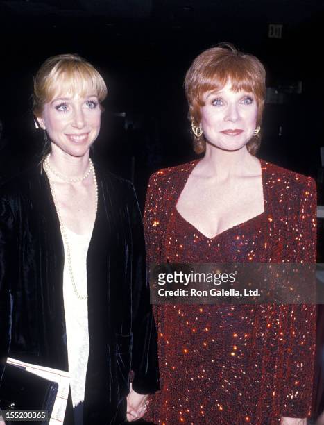 Actress Shirley MacLaine and daughter Sachi Parker attend Irving Berlin's 100th Birthday Celebration on May 11, 1988 at Carnegie Hall in New York...