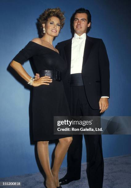 Actress Raquel Welch and son Damon Welch attend the 39th Annual Primetime Emmy Awards on September 20, 1987 at Pasadena Civic Auditorium in Pasadena,...