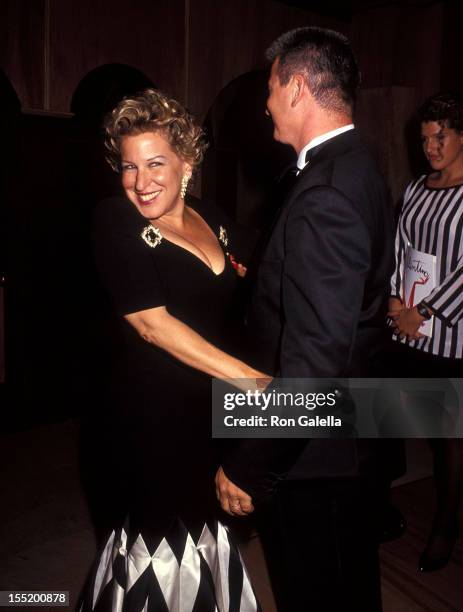 Singer Bette Midler and husband Martin von Haselberg attend the "Valentino: Thirty Years of Magic" Retrospective Gala on September 22, 1992 at the...