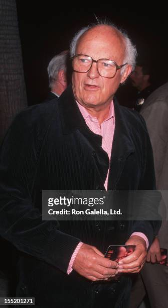 Director Peter Yates attends the "Othello" Beverly Hills Premiere on December 5, 1995 at the Samuel Goldwyn Theatre in Beverly Hills, California.