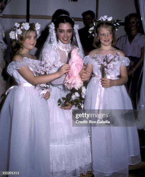 Actress Drew Barrymore, actress Kathleen Beller and Katy Kass attend the Young Musicians Foundation's Third Annual Celebrity Mother/Daughter Fashion...