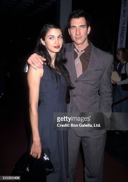 Actor Dylan McDermott and wife Shiva Rose attend the 14th Annual Viewers for Quality Television Awards on October 3, 1998 at the Hilton Burbank...