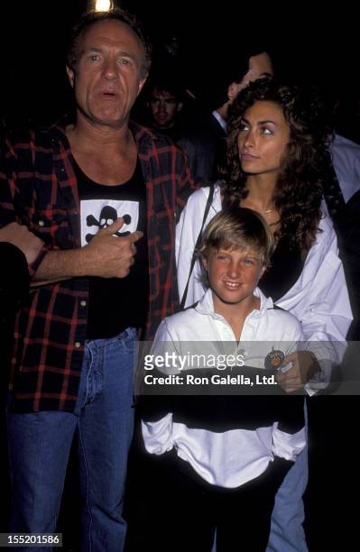 Actor James Caan, Scott Caan and Ingrid Hajek attend the birthday party for Greg Gorman on June 29, 1989 at Tramp's in Beverly Hills, California.