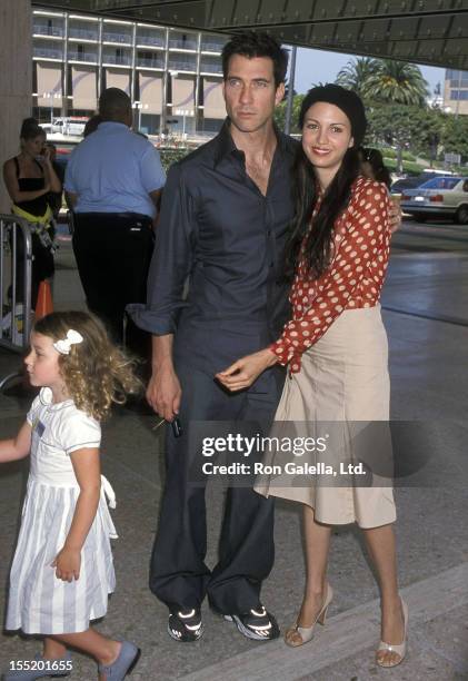 Actor Dylan McDermott, wife Shiva Rose and daughter Colette McDermott attend the "Thomas and the Magic Railroad" Century City Premiere on July 22,...