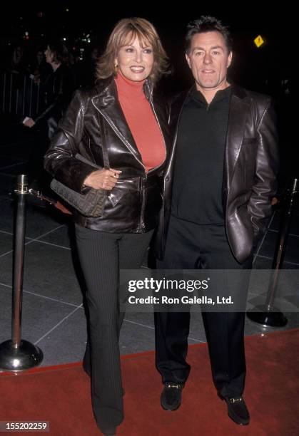 Actress Raquel Welch and husband Richard Palmer attend the "Dragonfly" Los Angeles Premiere on February 18, 2002 at the DGA Theatre in Los Angeles,...