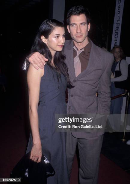 Actor Dylan McDermott and wife Shiva Rose attend the 14th Annual Viewers for Quality Television Awards on October 3, 1998 at the Hilton Burbank...