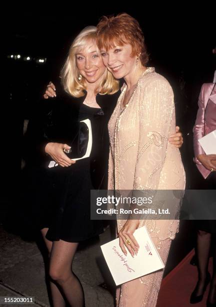 Actress Shirley MacLaine and daughter Sachi Parker attend the "Steel Magnolias" Century City Premiere on November 9, 1989 at Cineplex Odeon Century...