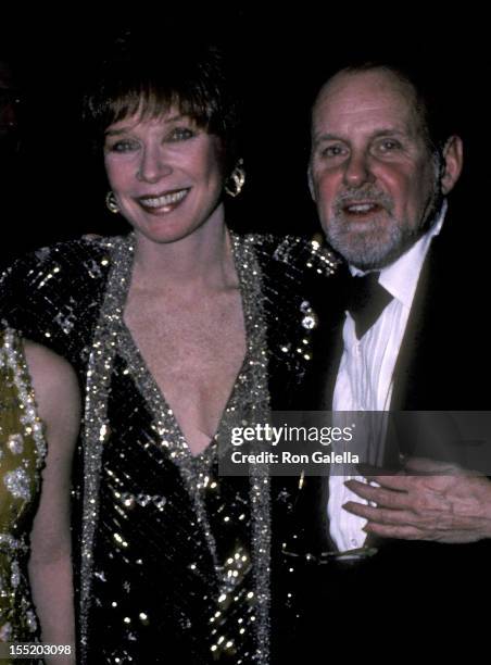 Actress Shirley MacLaine and choreographer/filmmaker Bob Fosse attend the New York Telephone's "A Gala Musice Tribute to Gwen Verdon and Cy Coleman"...