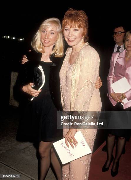 Actress Shirley MacLaine and daughter Sachi Parker attend the "Steel Magnolias" Century City Premiere on November 9, 1989 at Cineplex Odeon Century...