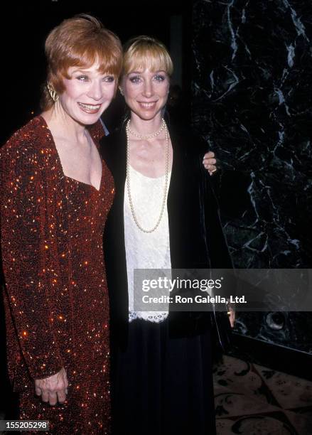 Actress Shirley MacLaine and daughter Sachi Parker attend Irving Berlin's 100th Birthday Celebration on May 11, 1988 at Carnegie Hall in New York...