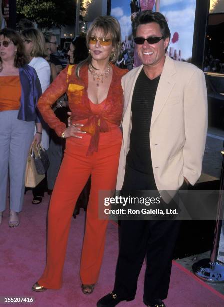 Actress Raquel Welch and husband Richard Palmer attend the "Legally Blonde" Westwood Premiere on June 26, 2001 at Mann Village Theatre in Westwood,...