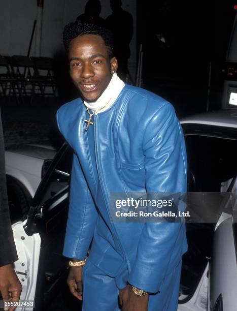 Singer Bobby Brown attends the Fourth Annual Soul Train Music Awards on March 14, 1990 at Shrine Auditorium in Los Angeles, California.