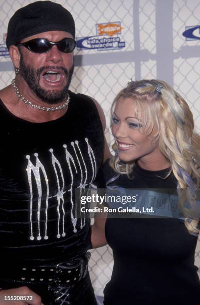 Macho Man Randy Savage and Stephanie Bellars attend 12th Annual Nickelodeon Kid's Choice Awards on May 1, 1999 at the Pauley Pavilion at UCLA Campus...