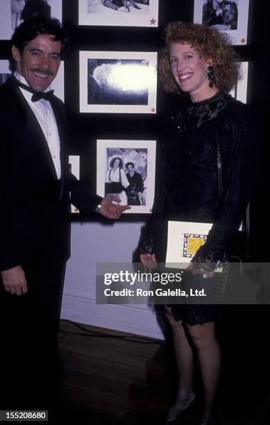 Geraldo Rivera and wife CC Dyer attend ASPCA Photo Exhibition on December 1, 1988 at the Equitable Center in New York City.