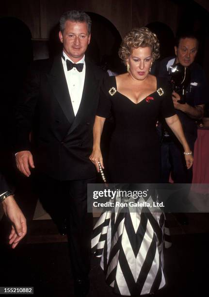 Singer Bette Midler and husband Martin von Haselberg attend the "Valentino: Thirty Years of Magic" Retrospective Gala on September 22, 1992 at the...