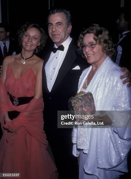 Actor Maximillian Schell and Natasha Schell attend Seventh Annual American Cinema Awards on January 27, 1990 at the Beverly Hilton Hotel in Beverly...