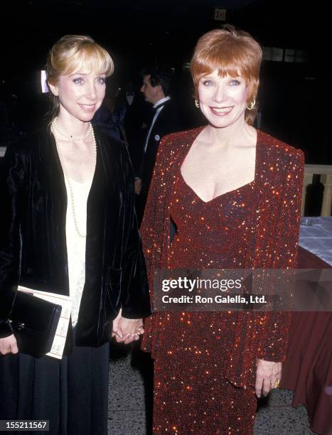 Actress Shirley MacLaine and daughter Sachi Parker attend Irving Berlin's 100th Birthday Celebration on May 11, 1988 at Carnegie Hall in New York...