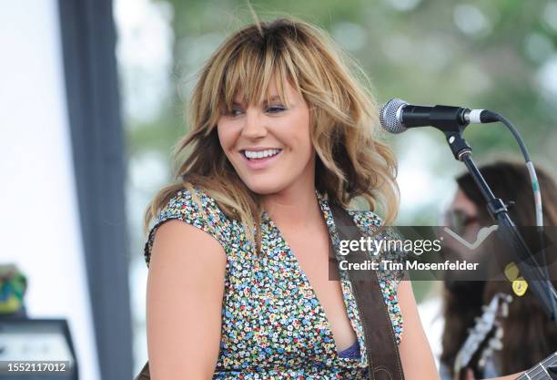 Grace Potter of Grace Potter and the Nocturnals performs during Bonnaroo 2009 on June 13, 2009 in Manchester, Tennessee.