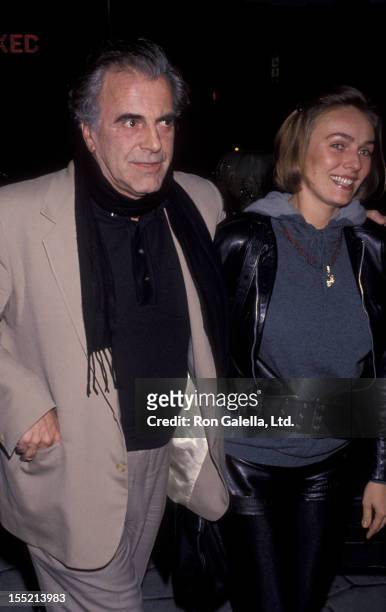 Actor Maximillian Schell and Natasha Schell attend Roddy McDowall Party for Joan Plowright on January 20, 1993 at the St. James Club in Hollywood,...