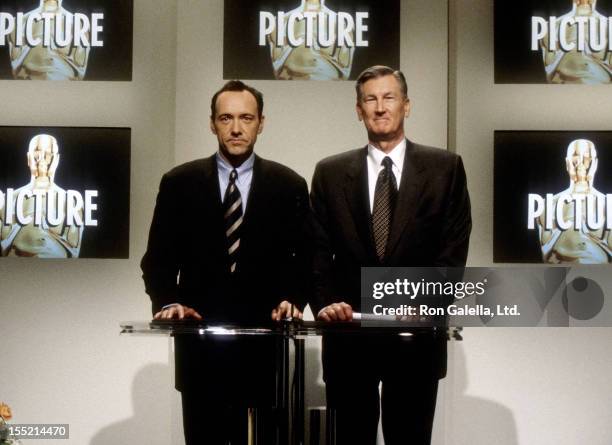 Actor Kevin Spacey and President of the Academy of Motion Picture Arts & Sciences Robert Rehme attend the 71st Annual Academy Awards Nominations...