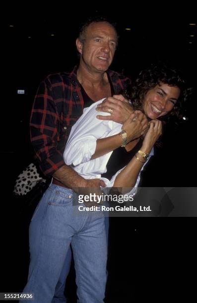 Actor James Caan and Ingrid Hajek attend the birthday party for Greg Gorman on June 29, 1989 at Tramp's in Beverly Hills, California.