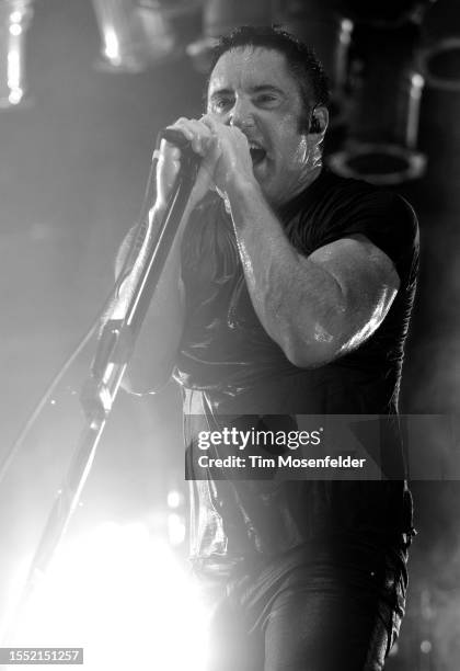 Trent Reznor of Nine Inch Nails performs during Bonnaroo 2009 on June 13, 2009 in Manchester, Tennessee.