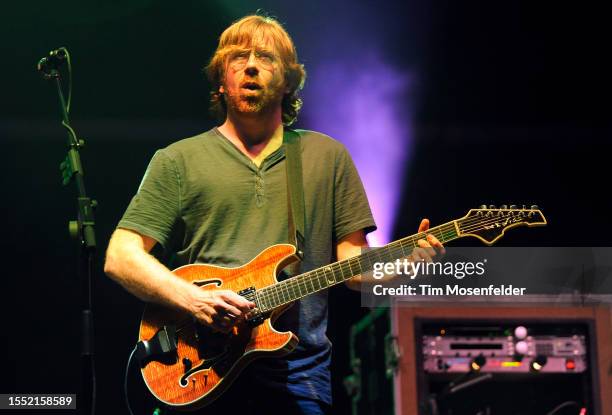 Trey Anastasio of Phish performs during Bonnaroo 2009 on June 14, 2009 in Manchester, Tennessee.