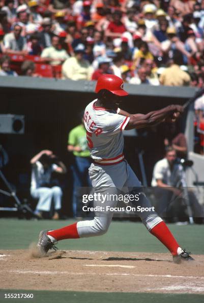 George Foster Reds George Foster of the Cincinnati Reds bats against the Pittsburgh ...