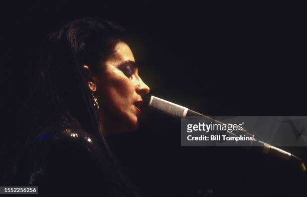 Gothic rock singer Diamanda Galas performs on June 6, 1998 in New York City.
