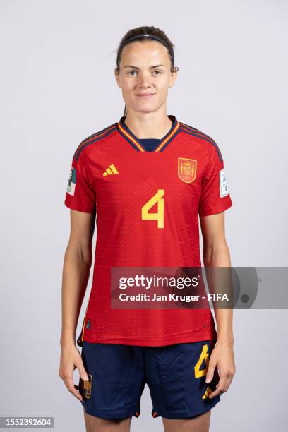 Irene Paredes of Spain poses during the official FIFA Women's World Cup Australia & New Zealand 2023 portrait session on July 17, 2023 in Palmerston...