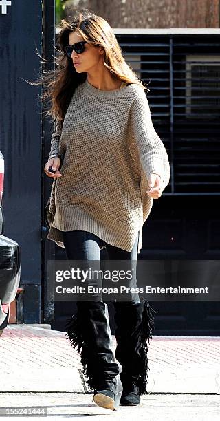 Sara Carbonero is seen on November 2, 2012 in Madrid, Spain.