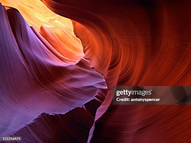 antelope canyon colours - antelope canyon stock pictures, royalty-free photos & images