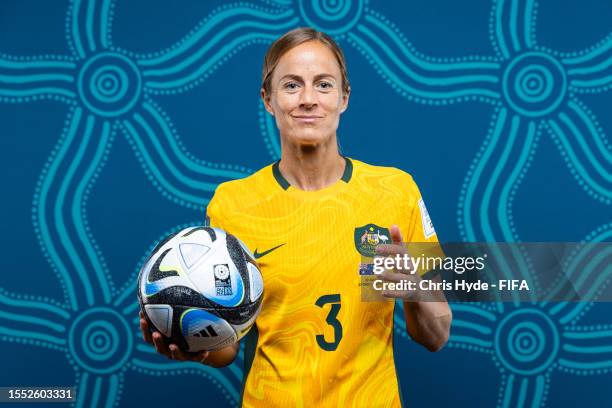 Aivi Luik of Australia poses for a portrait during the official FIFA Women's World Cup Australia & New Zealand 2023 portrait session on July 17, 2023...