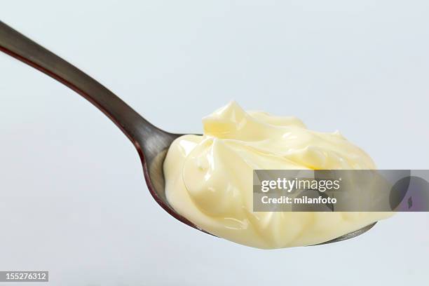 mayonnaise sauce - spreading mayo stock pictures, royalty-free photos & images