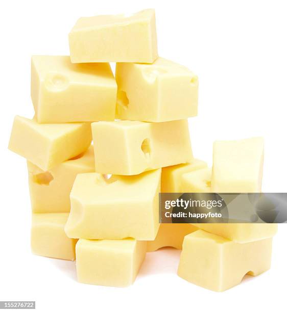 cheese cubes - cheddar cheese stock pictures, royalty-free photos & images