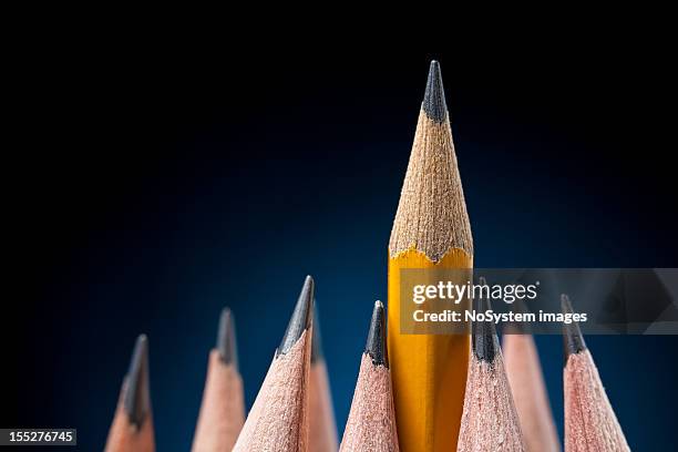 pencils. support and leadership concept - graphite stock pictures, royalty-free photos & images