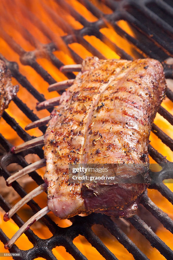 Rack Of Lamb On Grill High-Res Stock Photo - Getty Images