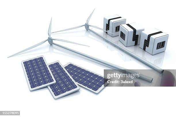 green energy - solar panel isolated stock pictures, royalty-free photos & images