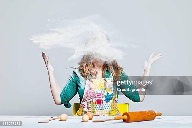 kitchen magic - baking mess stock pictures, royalty-free photos & images
