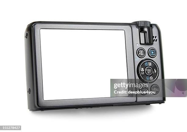 fotografen halten der kamera - digitalkamera stock-fotos und bilder